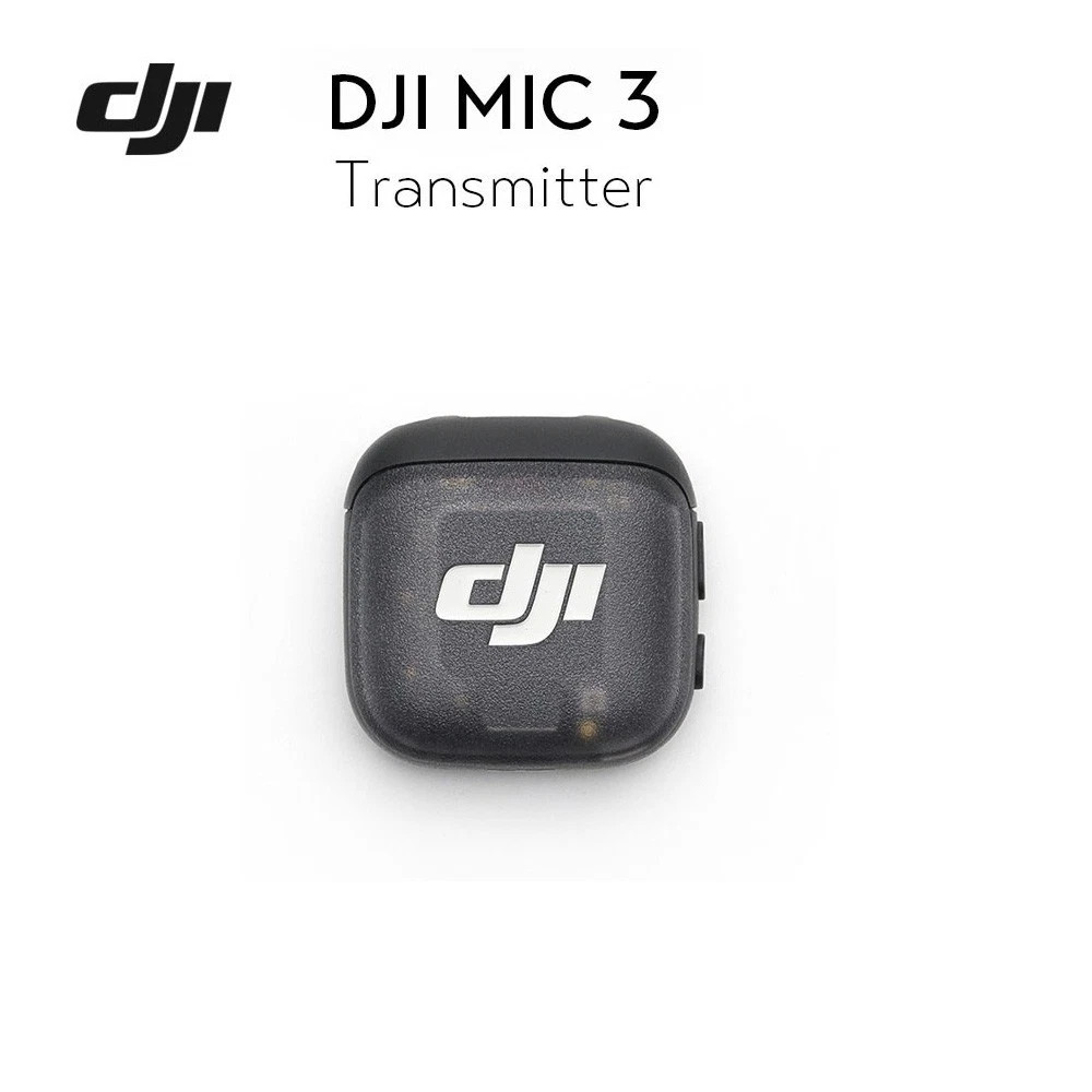 Original DJI Mic 3 Transmitter Wireless Microphone -Shadow Black