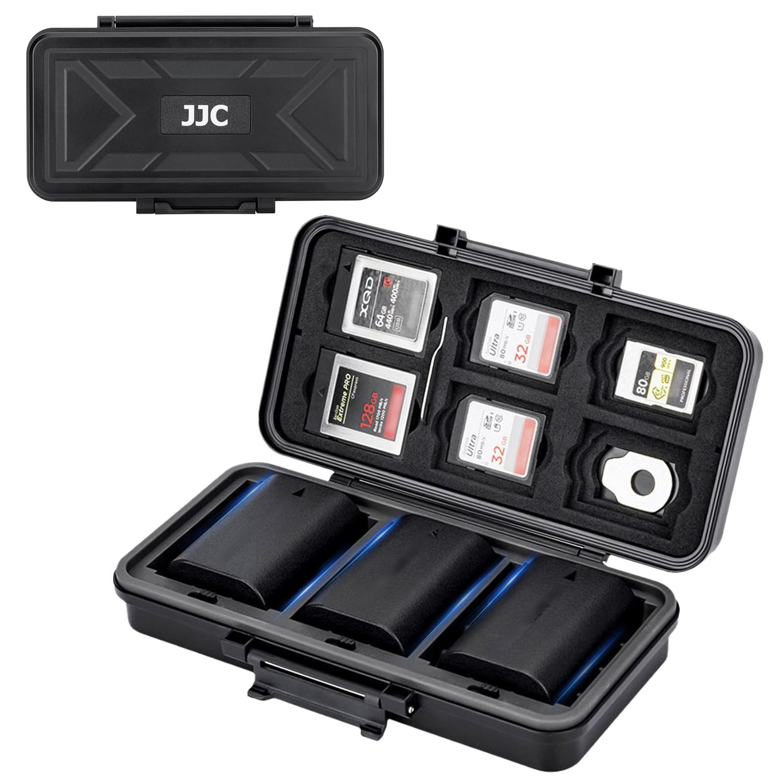 JJC Multi-Function for Battery x 3 + 6 SD + 6 CFB + 5 CFA + 8 AA, Black