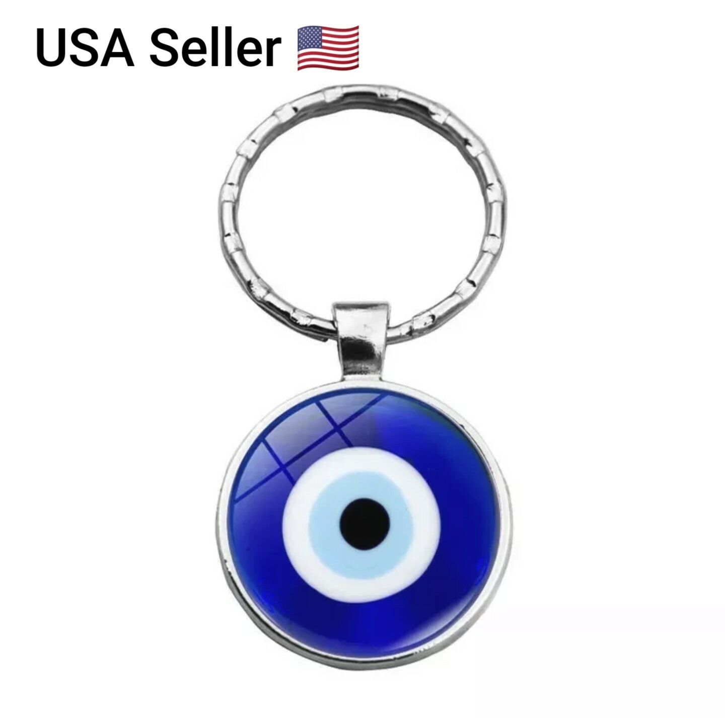 New Evil Eye Keychain Accessories Turkey Evil Eyes Lucky Pendant Metal Keychain