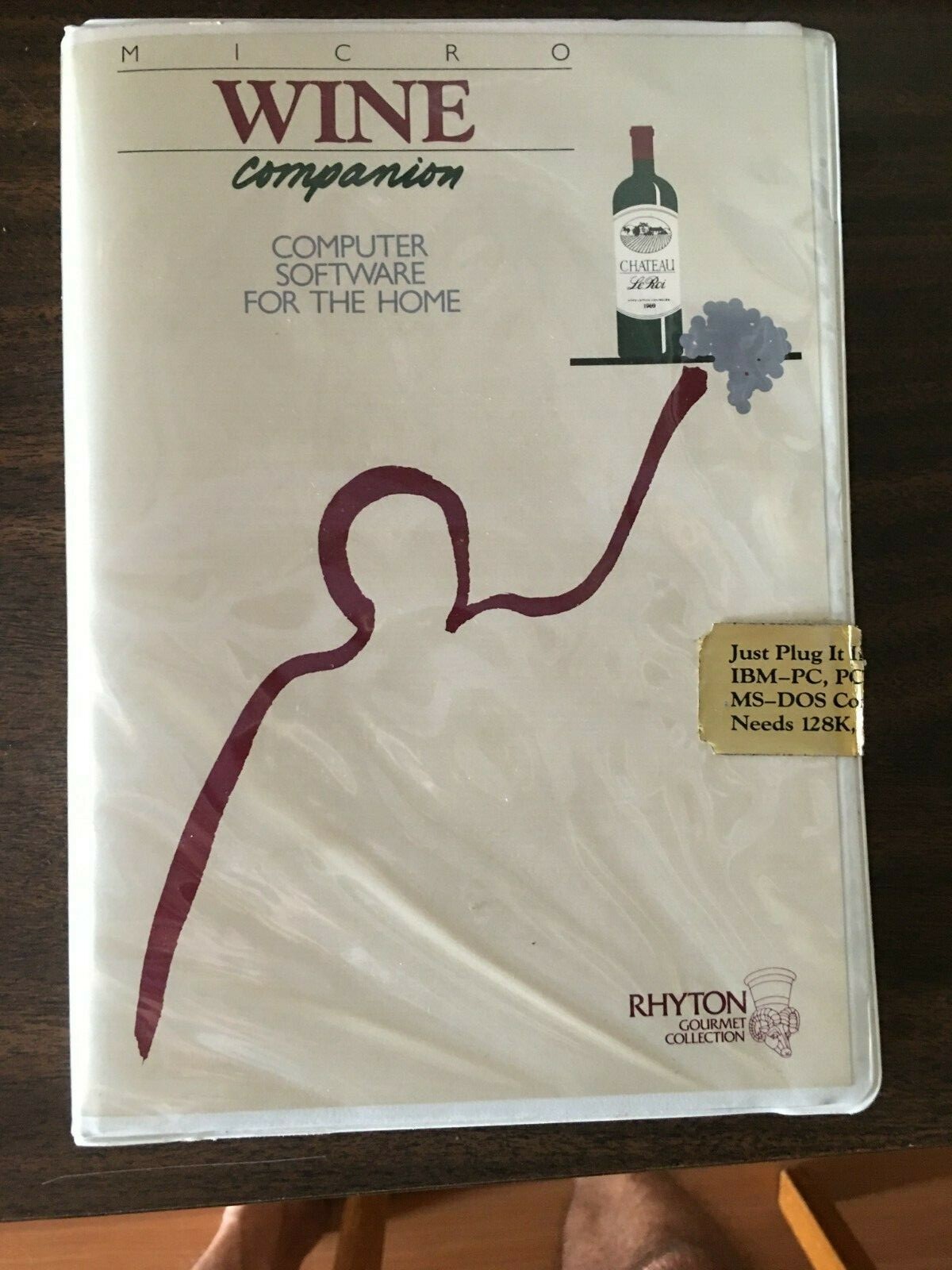 Vintage software PC 5.25" Floppy Disk Micro Wine Companion 1986