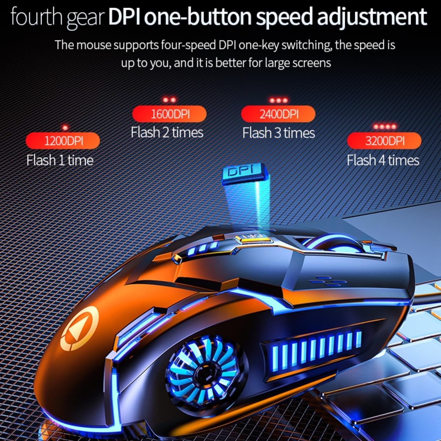 CHONCHOW Gaming Mouse Wired Grey