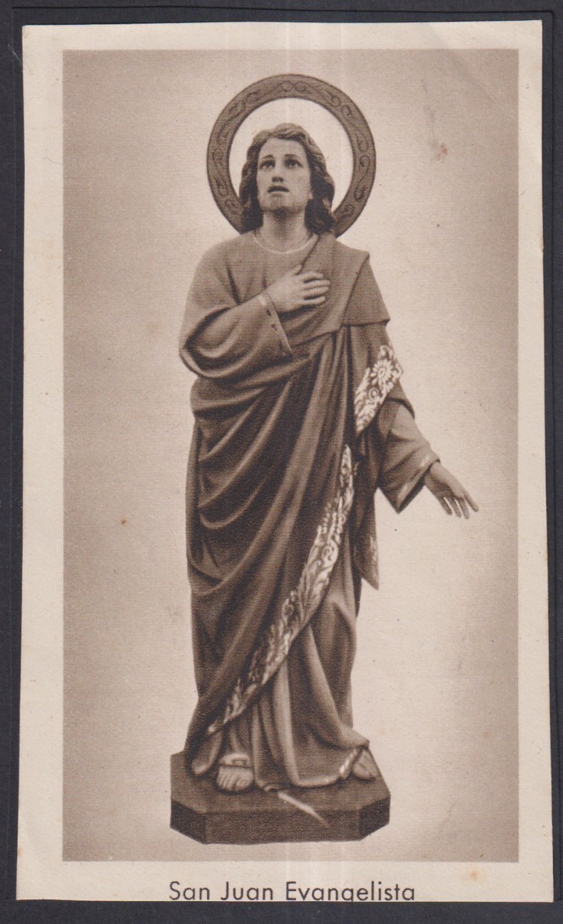 Holy card antique de San Juan Ev. image pieuse santino estampa