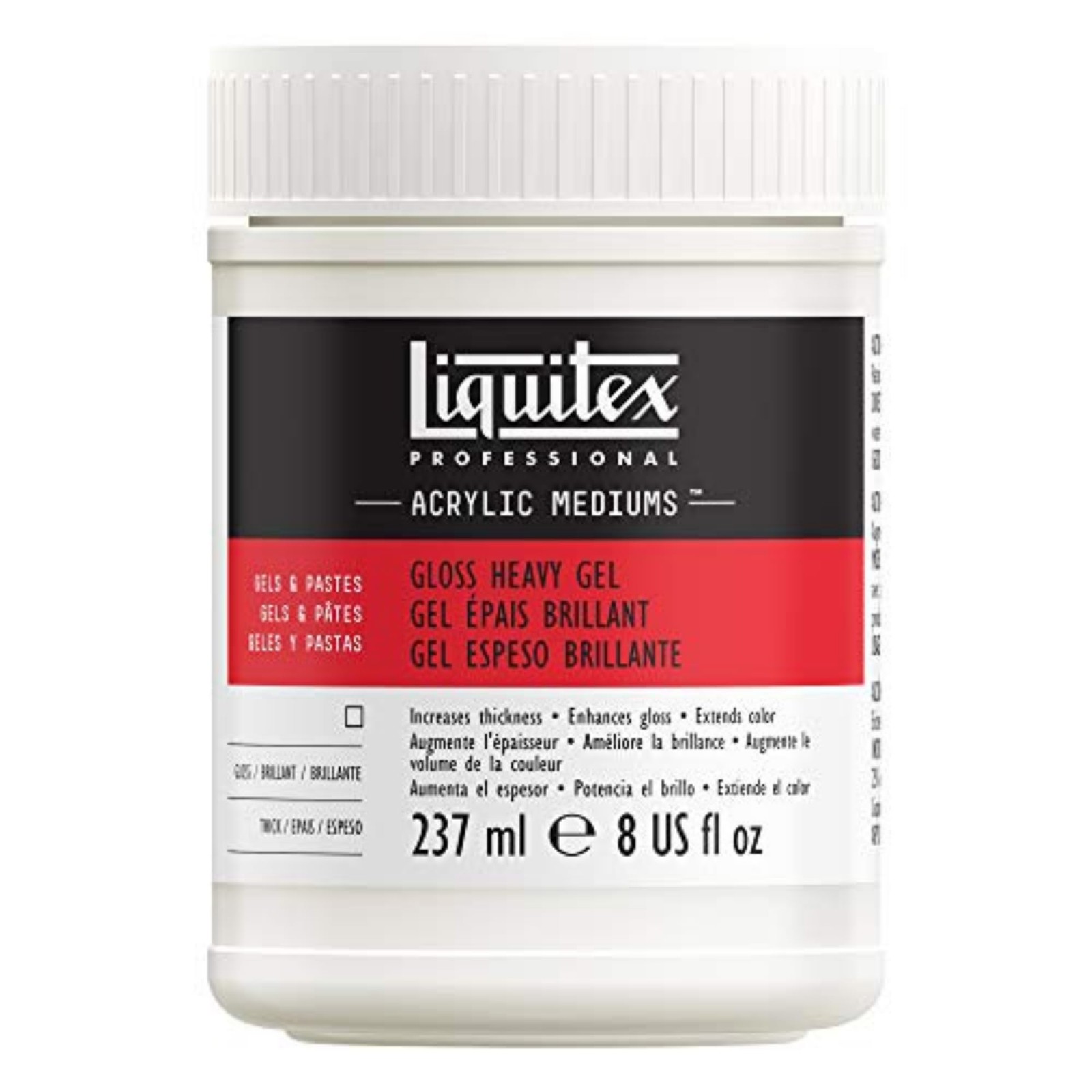 Liquitex Professional Gloss Heavy Gel Medium, 237ml 8-oz