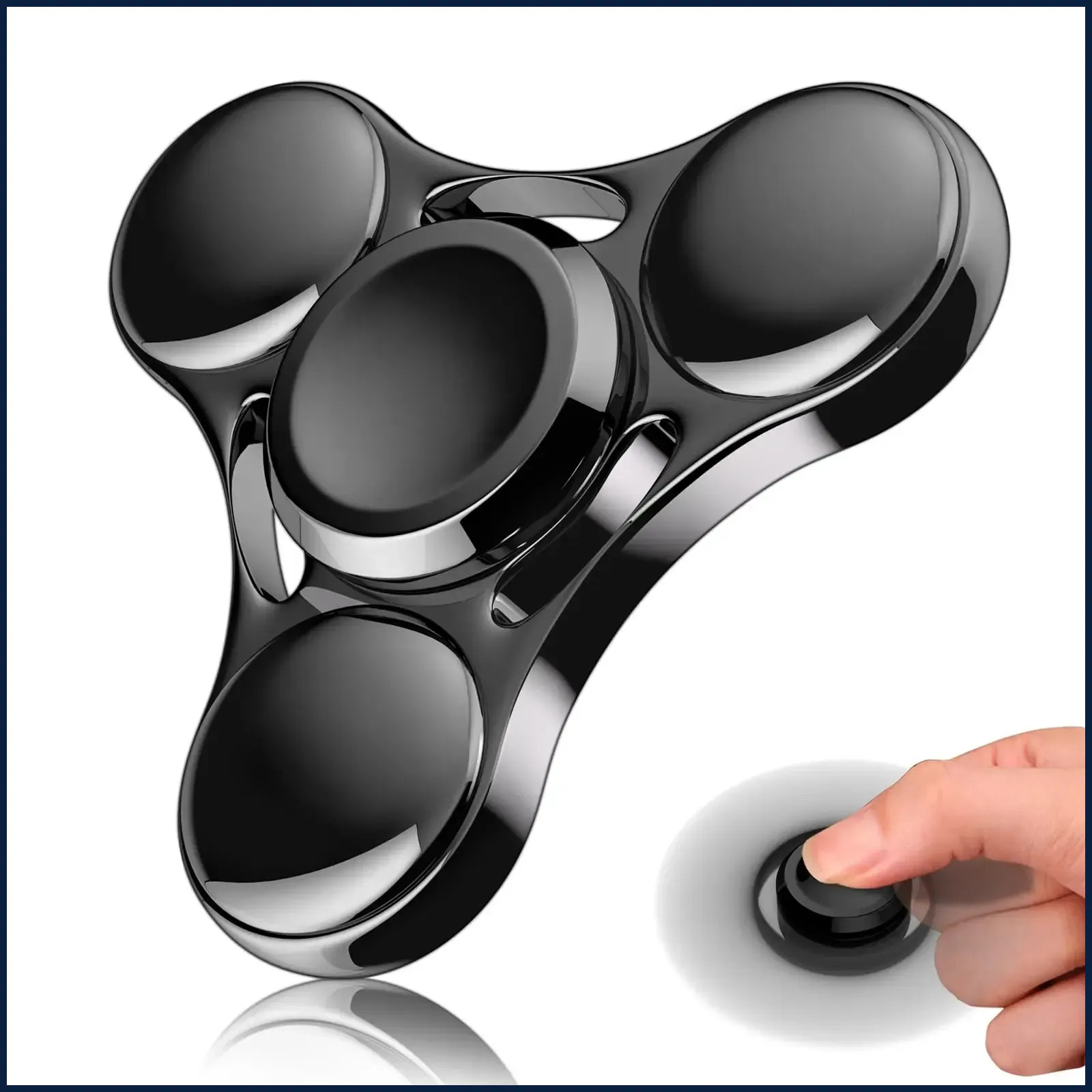 Rainbow Fidget Spinner Toys Metal UFO Small Handheld Finger Spinners Gift