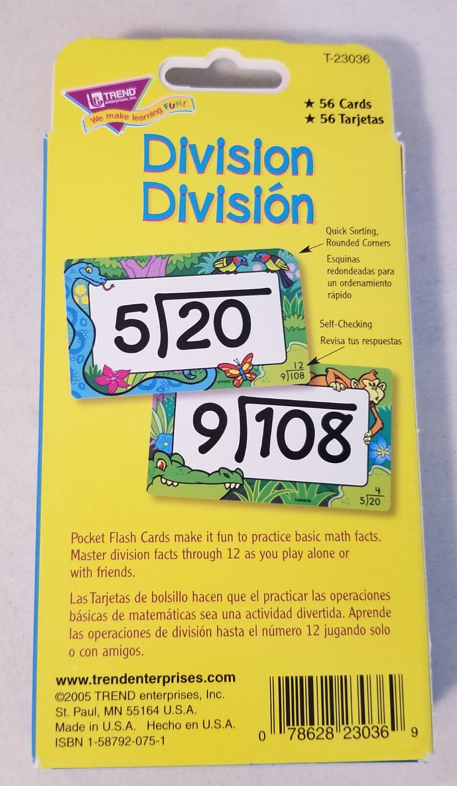 Trend: Division Pocket Flash Cards - New