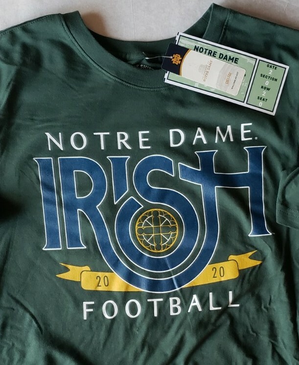Notre Dame Football 2020 The Shirt Fighting Irish T-Shirt Mens Size Small NEW