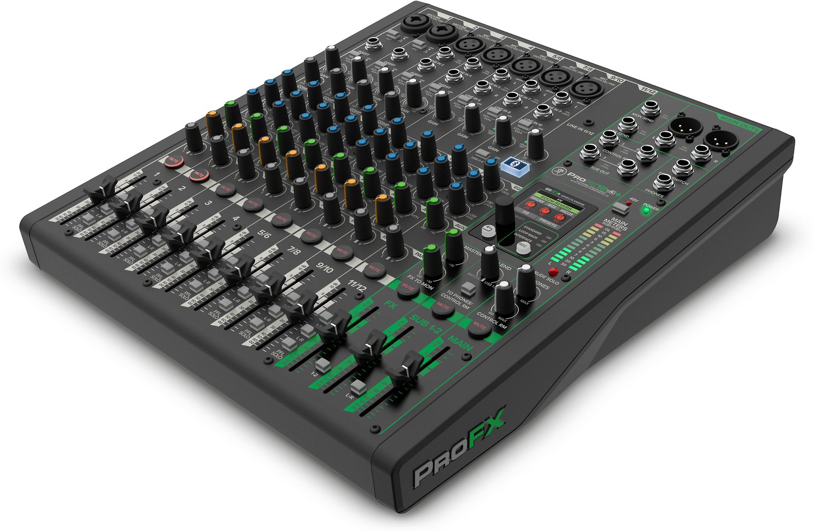 Mackie ProFX12V3+ 12-Channel Analog Mixer With Enhanced FX, USB, Bluetooth