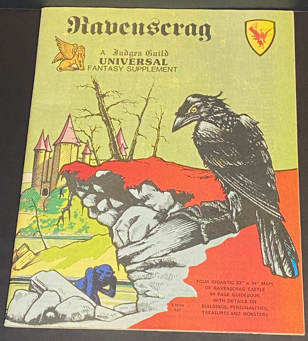 Ravenscrag - Judges Guild - Universal Fantasy Supplement - NO MAPS - 1981 - VF