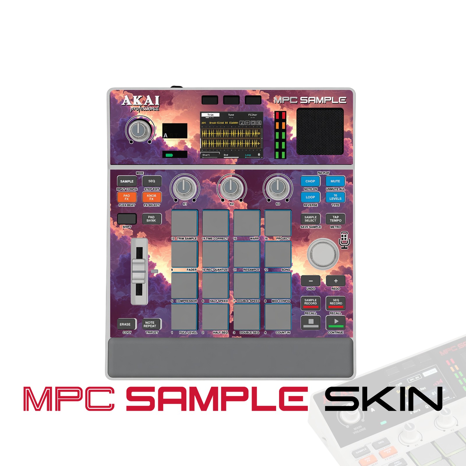 Akai MPC Sample Skin / Sunset Cloud Drift