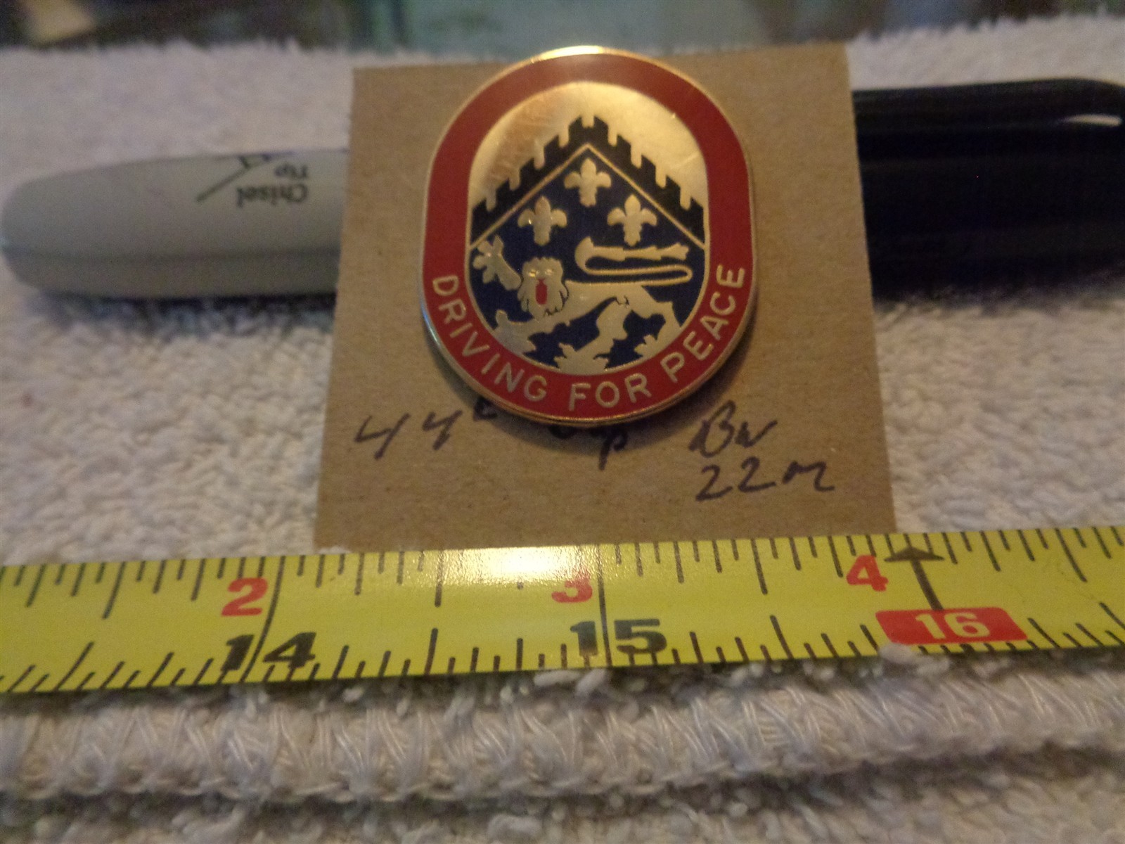 44th Support Battalion 22M Unit Crest, DI, DUI (DRAW#2)