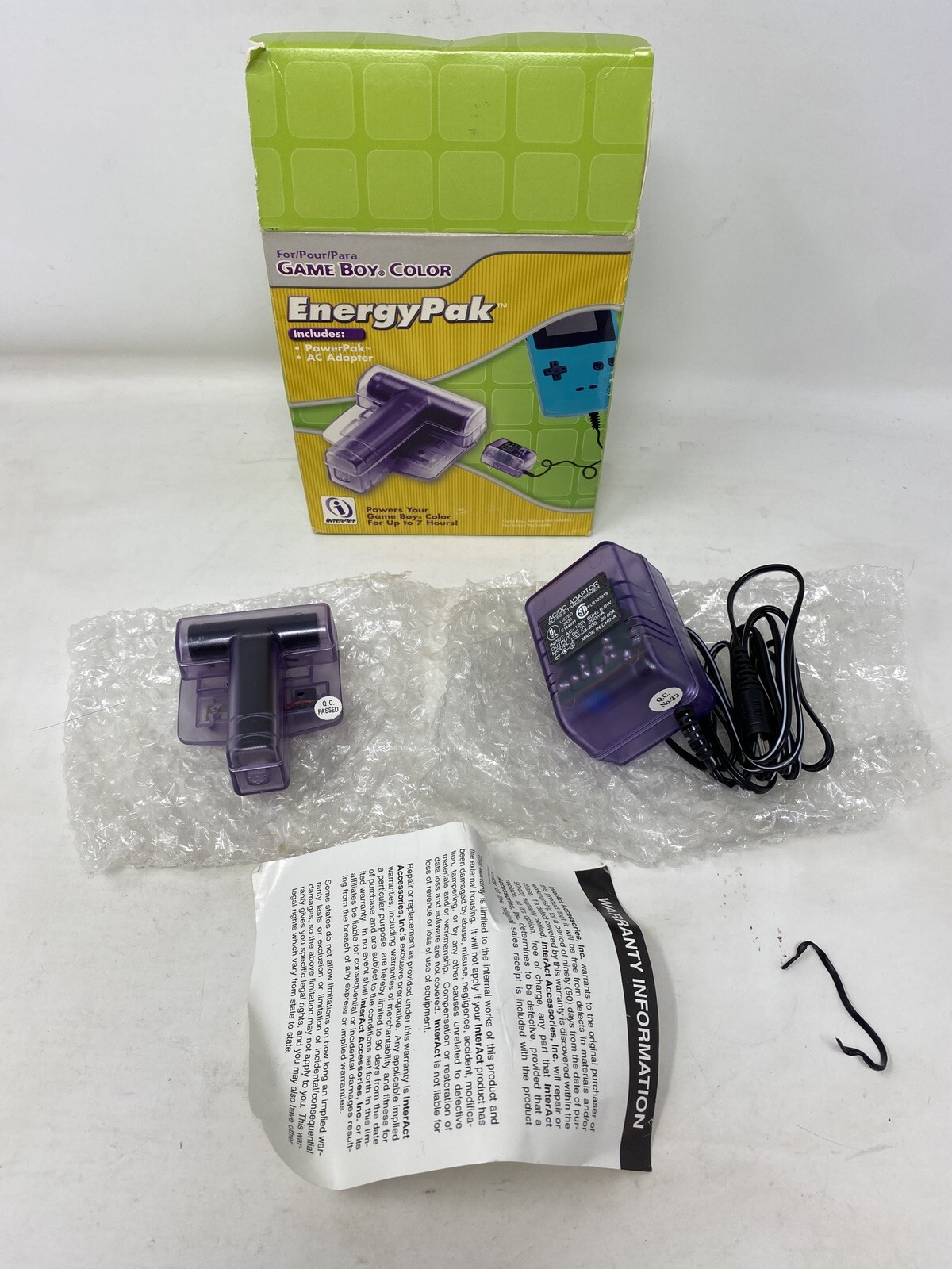 Power Pak / Energy Pak for Game Boy Color Complete CIB Authentic Ships Fast