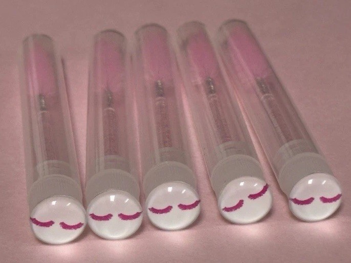 10 ct Mascara brushes, eyelash brushes, mascara wands with tube, lash spoolies