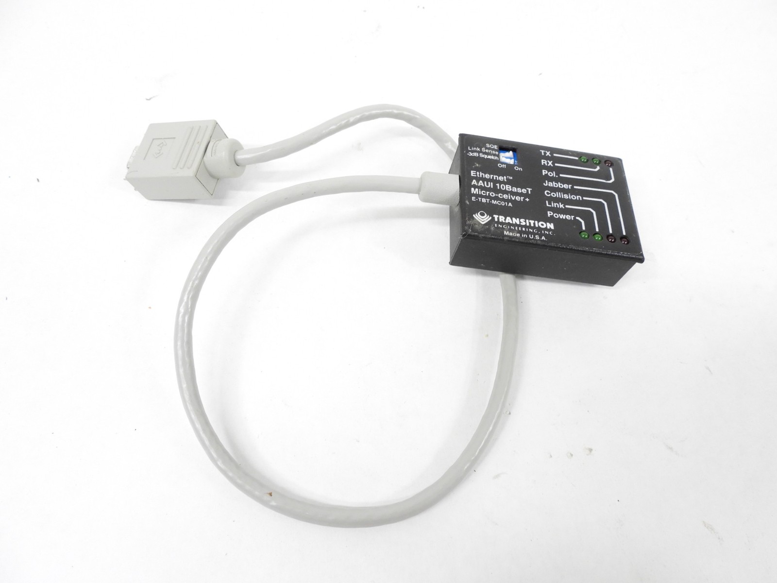 Transition AAUI 10BaseT Vintage Computer Ethernet Micro-ceiver (nice)