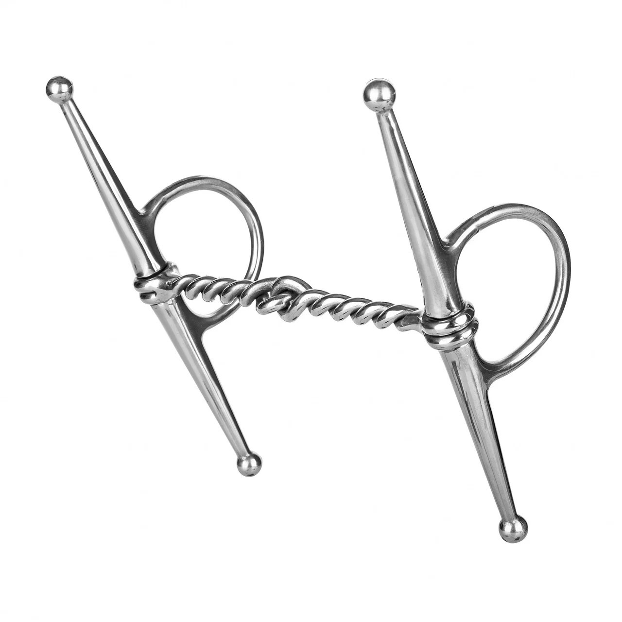 English or Western Saddle Horse 5" Twisted Mouth Full Cheek Snaffle Bit