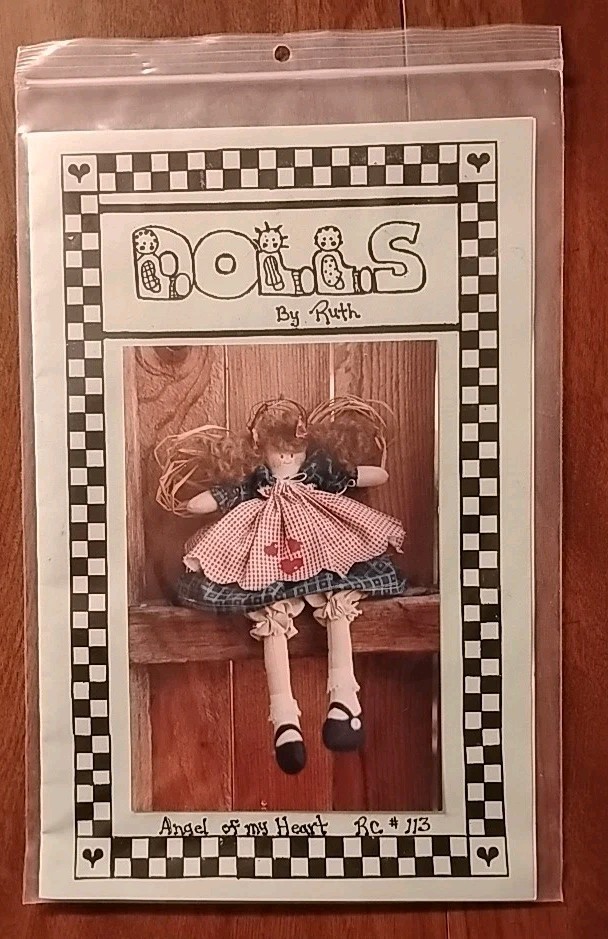 ✨1991✨ Vintage DOLLS By Ruth "Angel Of My Heart" 11" Doll Pattern