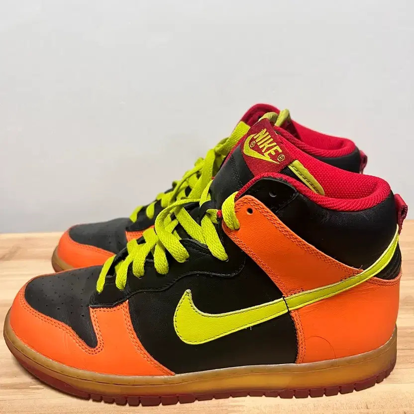 Nike Dunk High Orange Lime Black Red 265 Official