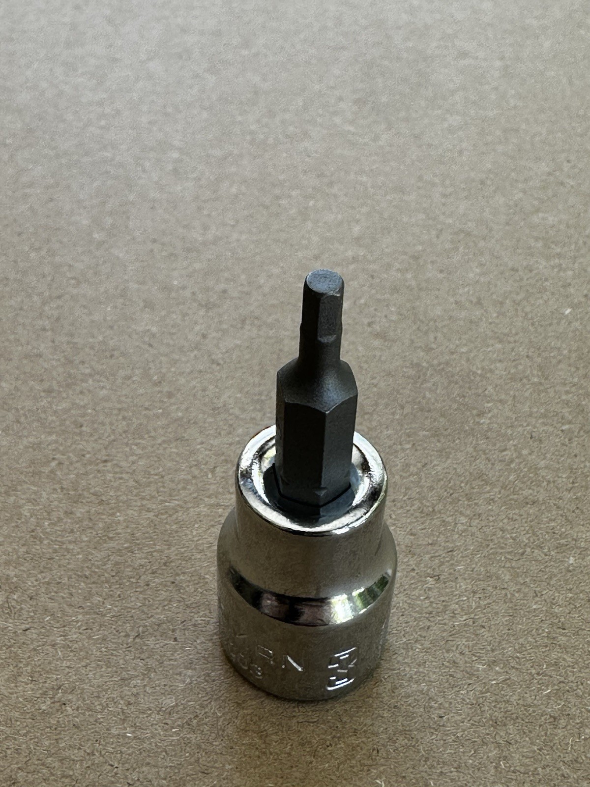Craftsman Sockets, 3/8" Drive 3mm Hex Bit Socket CMMT13003.   0358
