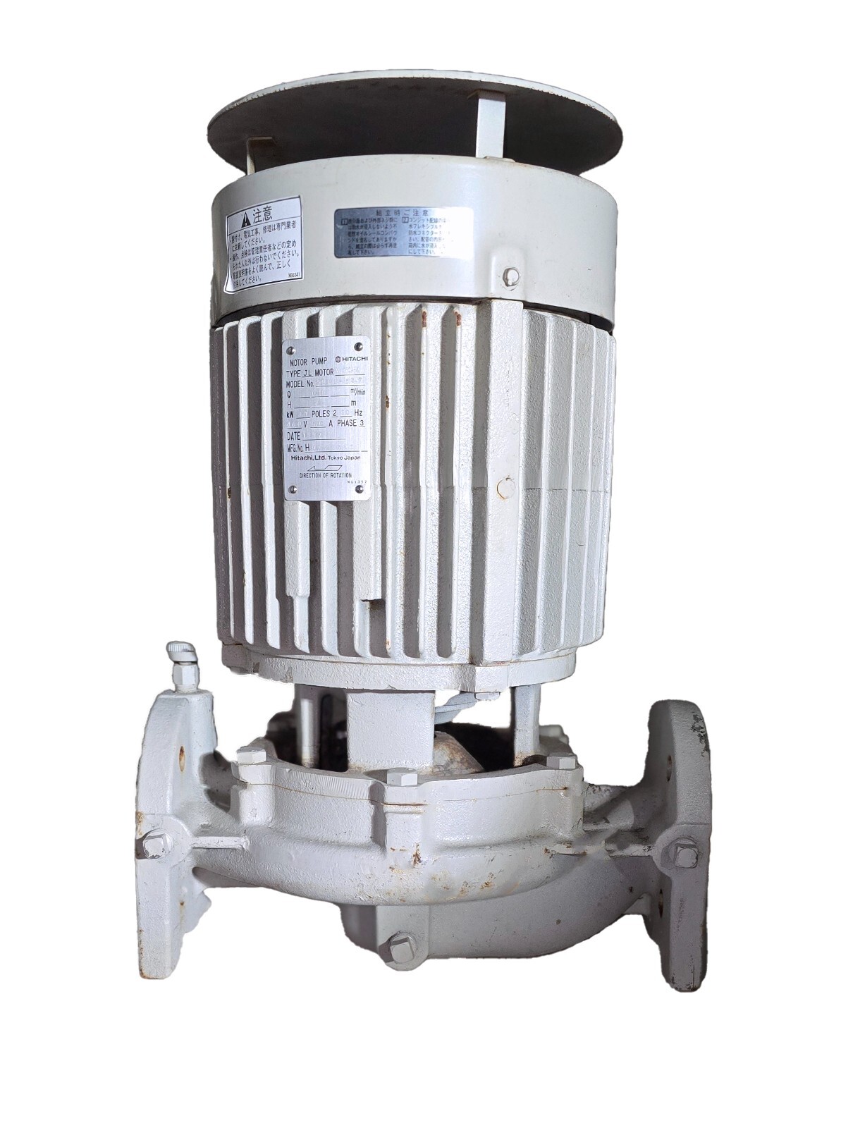 Hitachi JL Inline Motor Pump 50P2-63.7  5HP 460VAC, 60Hz, 3Ph, VTF0A-K