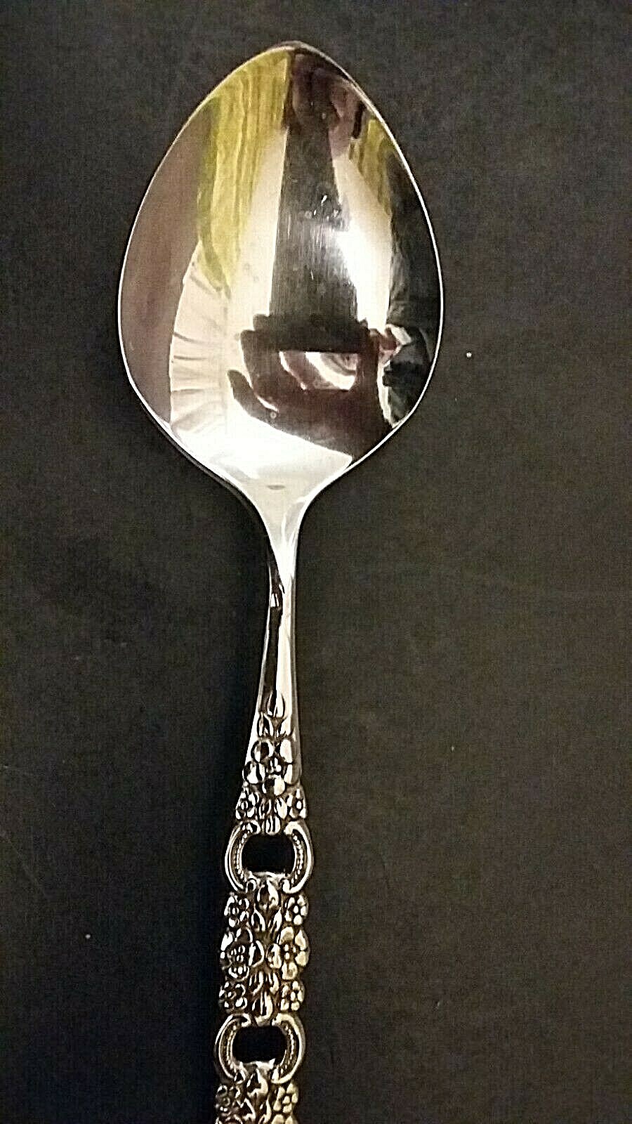 Oneida Viola stainless sugar spoon 6"