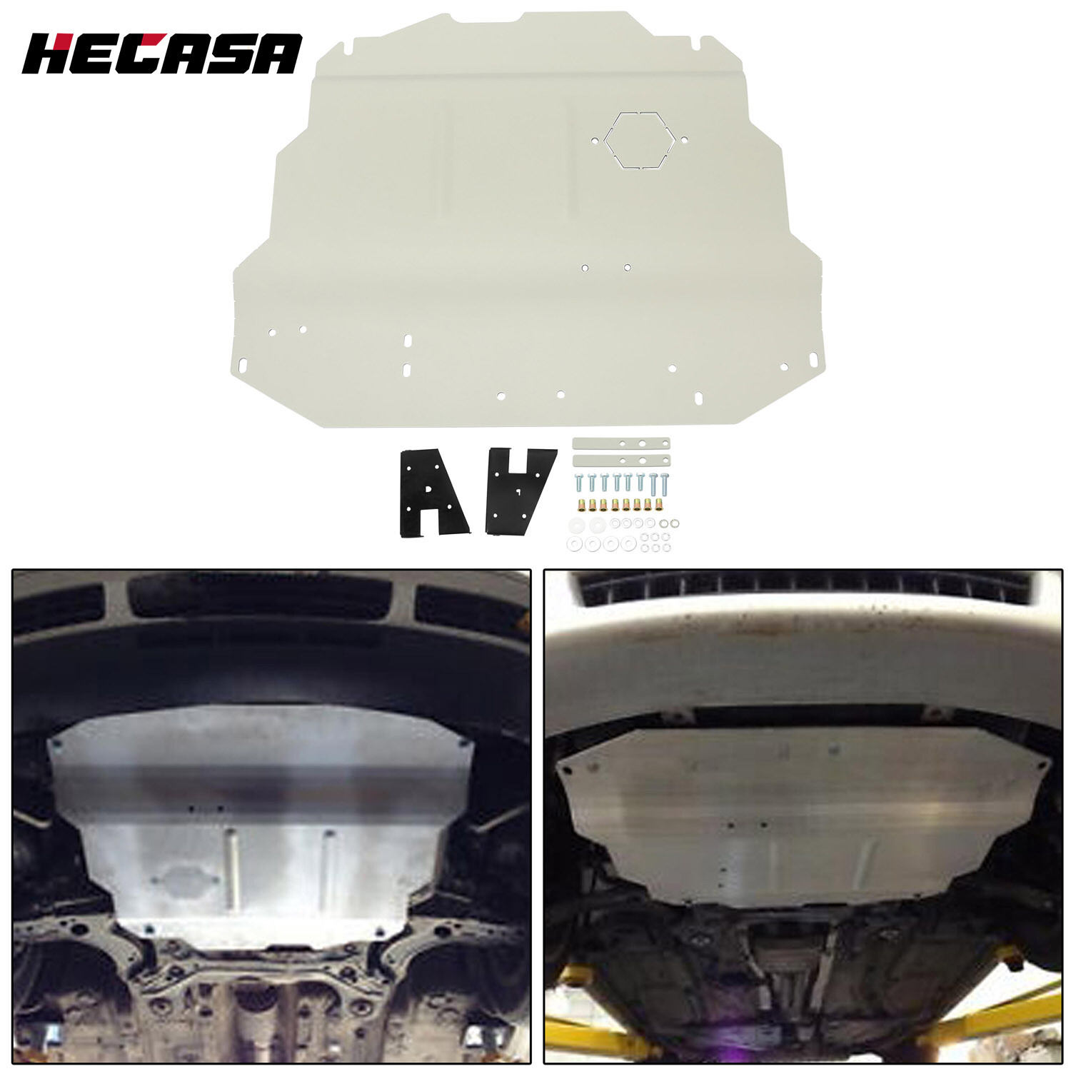 Aluminum Skid Plate Belly Pan For 1999-2010 VW Volkswagen Golf Jetta MK4 Beetle