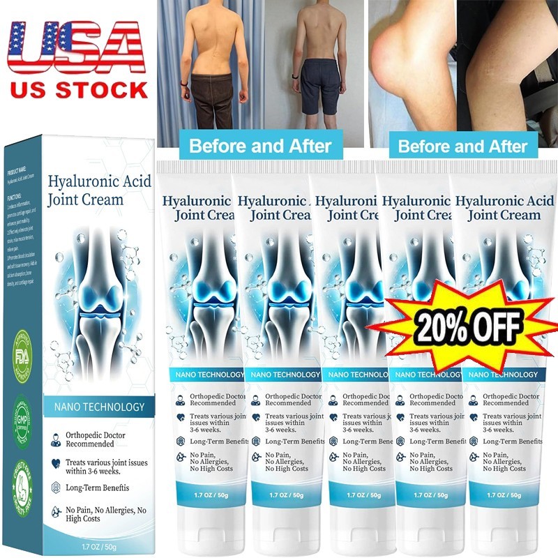 2026 NEW Hyaluronic Acid Joint Cream - Joint- Knee Pain Relief 1.76oz/ 50g