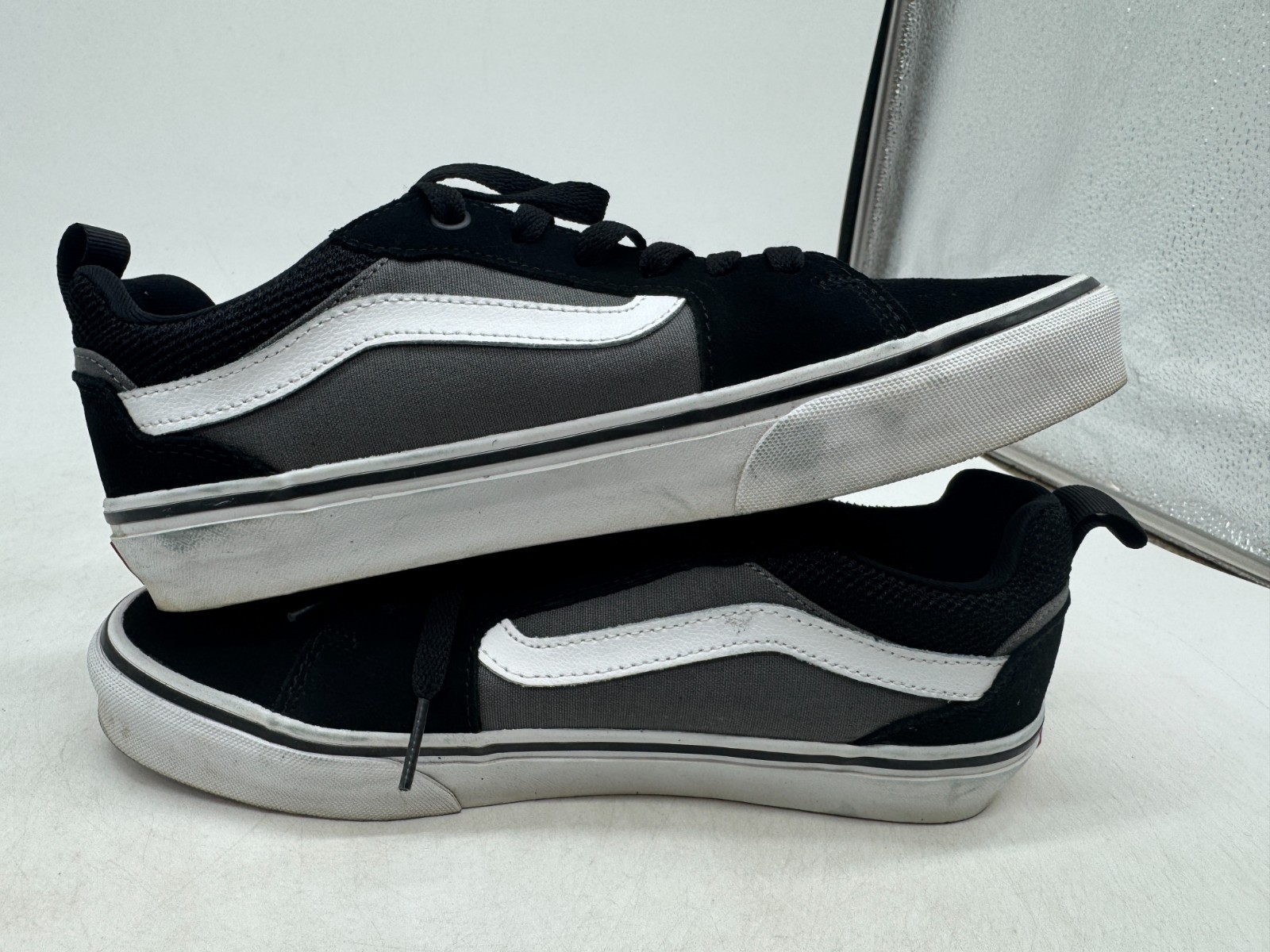 Vans Filmore Trainer Sneakers Men's Black Suede Canvas Lace-Up Low Top - 7