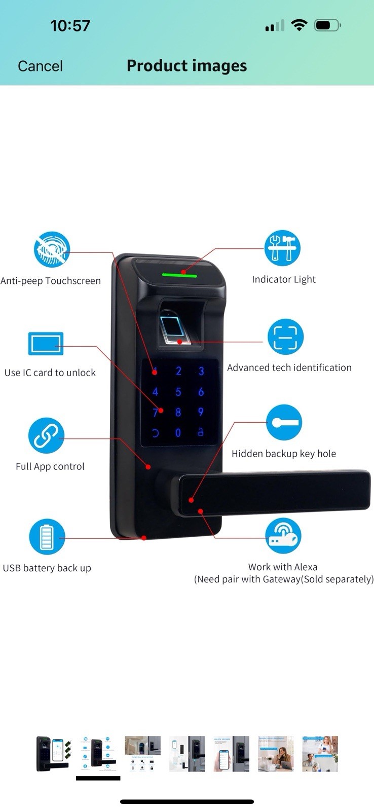 Harfo Fingerprint Door Lock