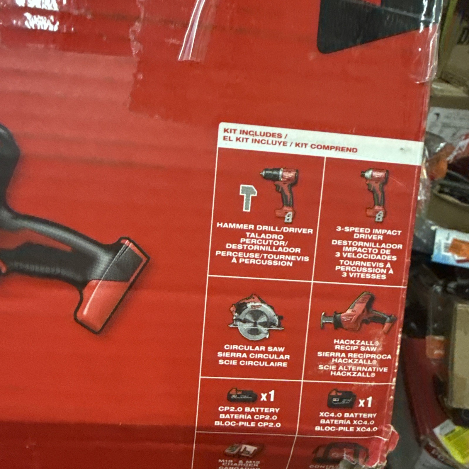 Milwaukee Tool 3693-24Cx M18 4-Tool Combo Kit