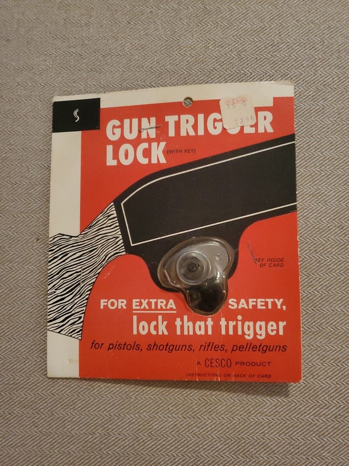 Vintage Cesco Gun Trigger Lock Original Sealed New In Package Old Stock