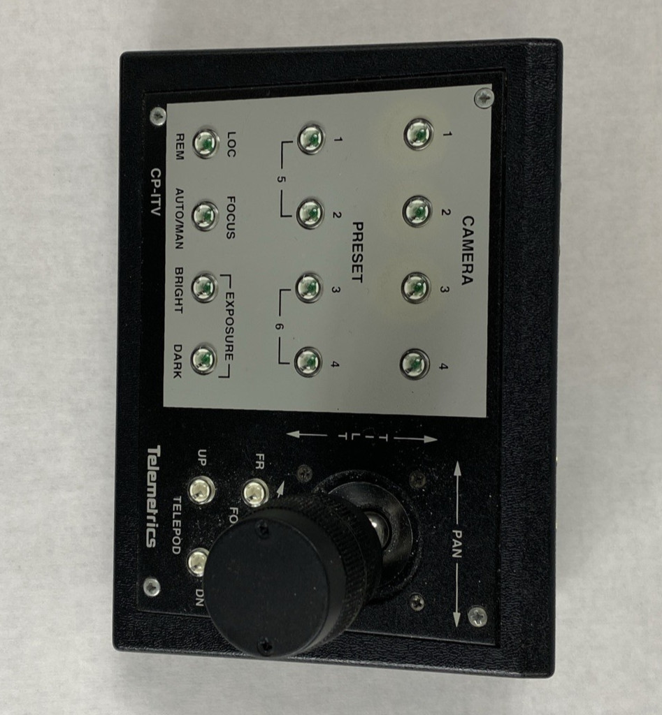 Telemetrics CP-ITV-D300 Camera Control Panel No AC Adapter Untested