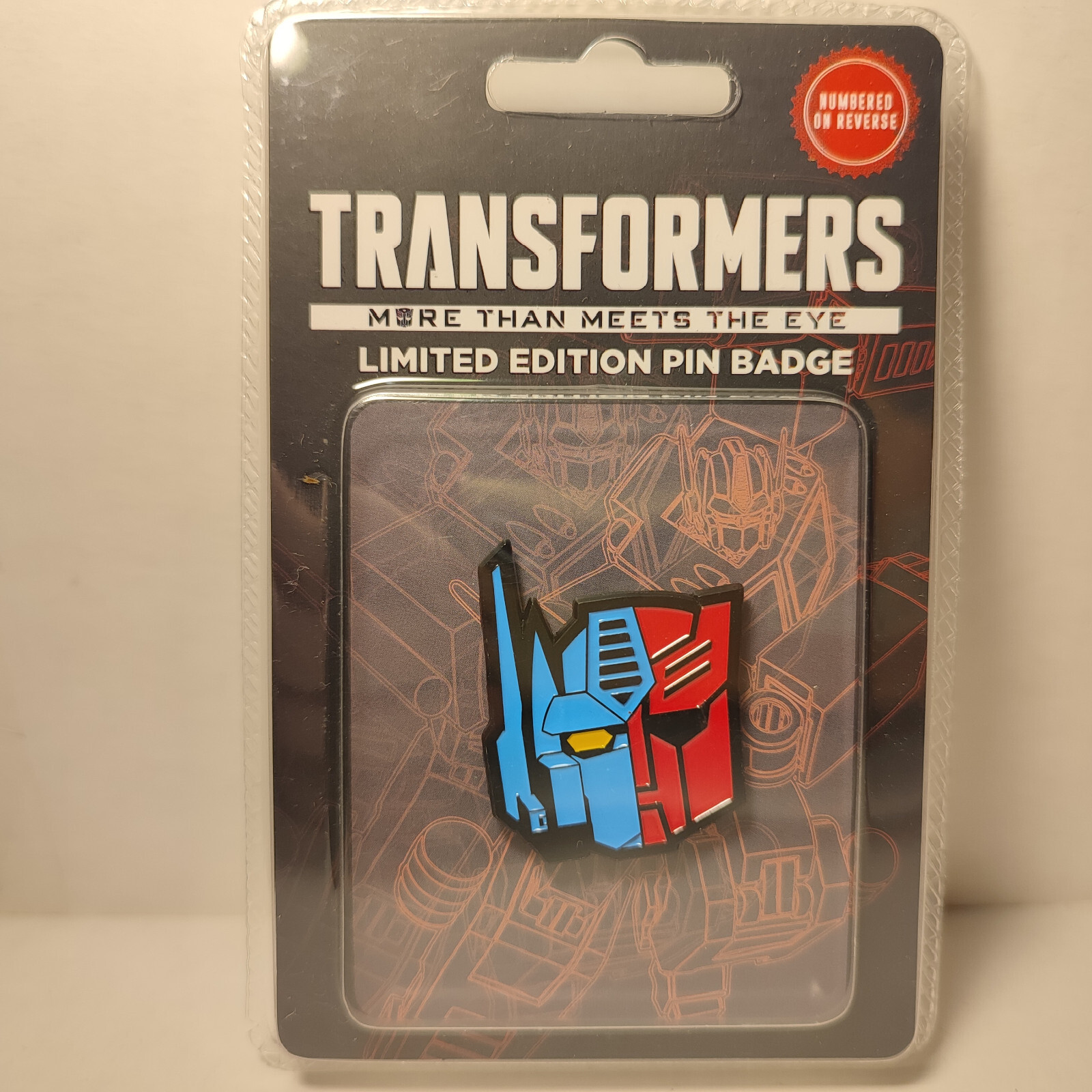 Transformers Limited Edition Pin Badge Official Collectible Optimus Figure