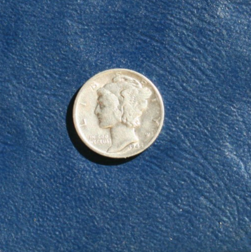 1945 S (MICRO)  MERCURY SILVER DIME  *VERY FINE DETAILS*