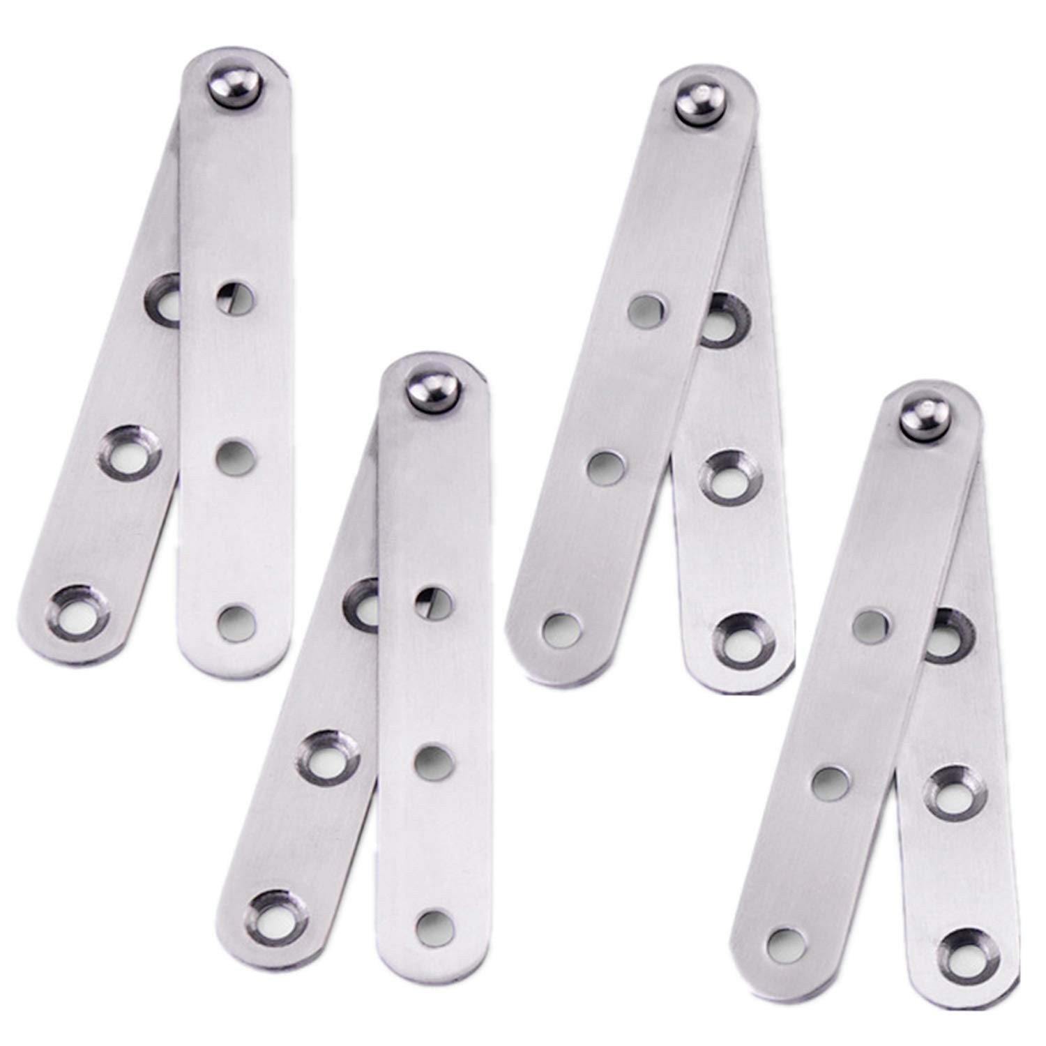 Gizhome 4 Pack 360 Degree Rotatable Door Pivot Hinges, Stainless Steel Drawer...