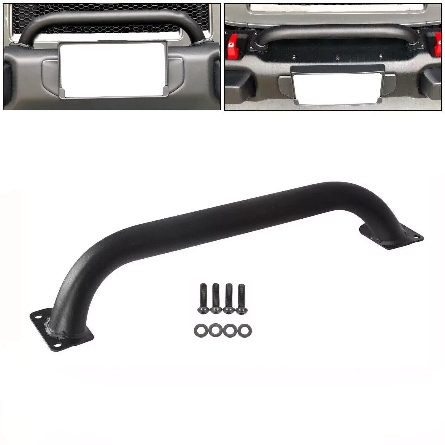 Grille Winch Brush Guard Bull Bar For Jeep Wrangler Gladiator JL JT 2018-2026