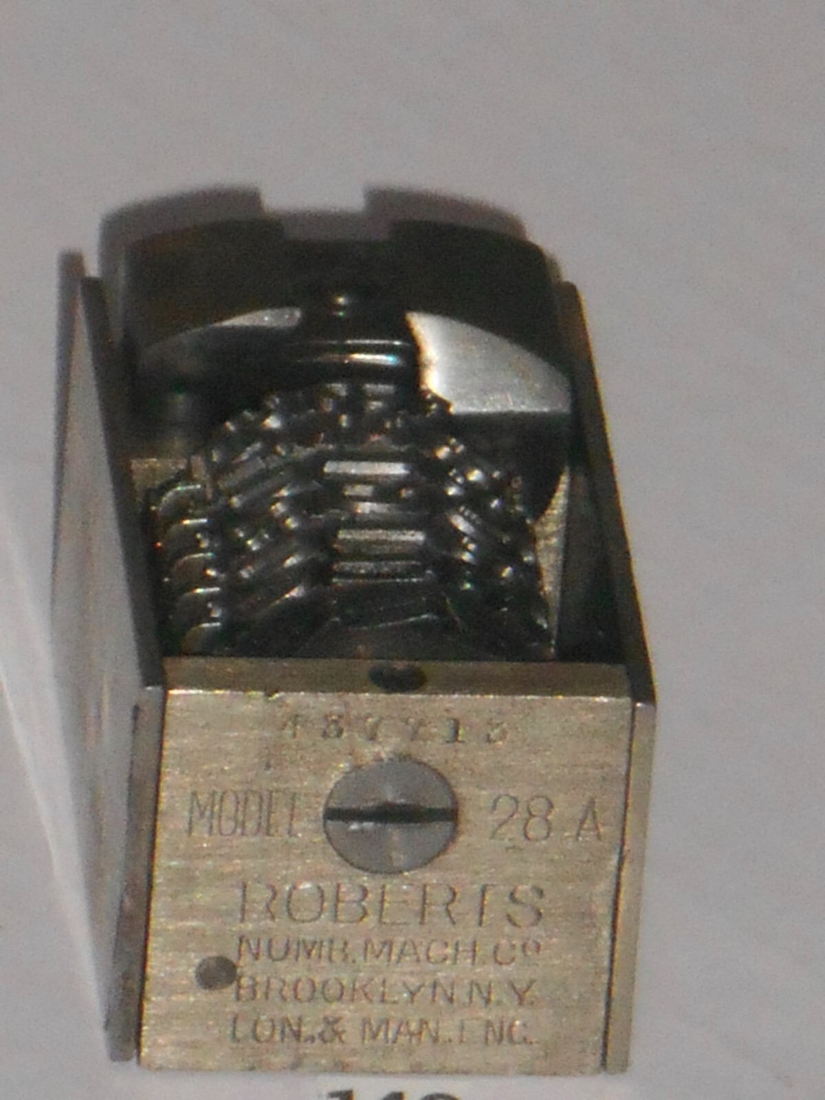 Roberts | letterpress numbering machine | 140