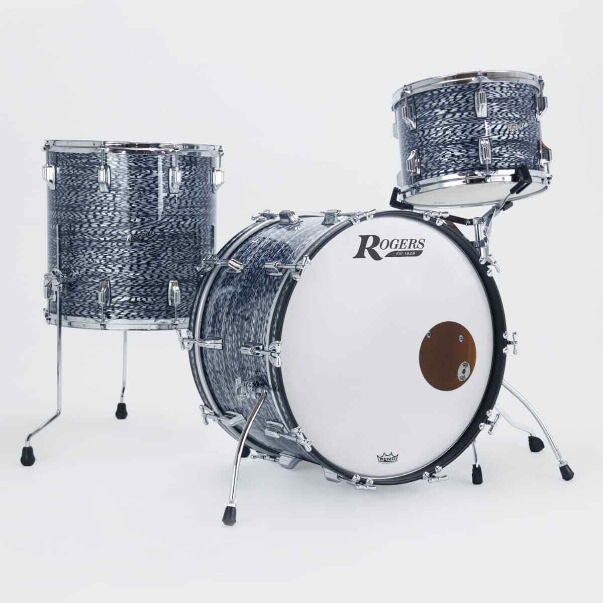 Rogers Cleveland Series 3pc Drum Set Sky Blue Onyx