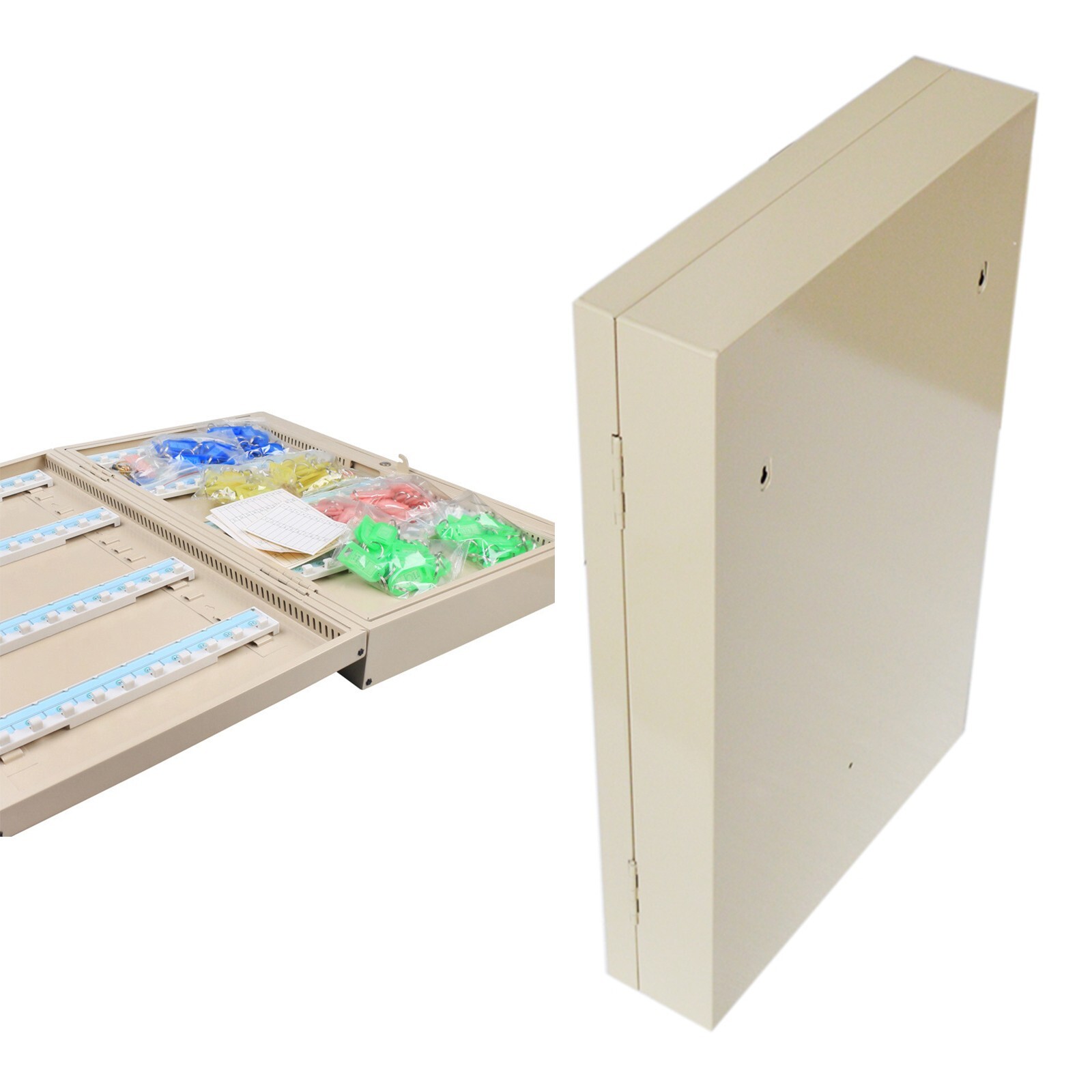 160 Wall Lock Box Key Cabinet Mount Hooks Lock Box Organization with Key Ring