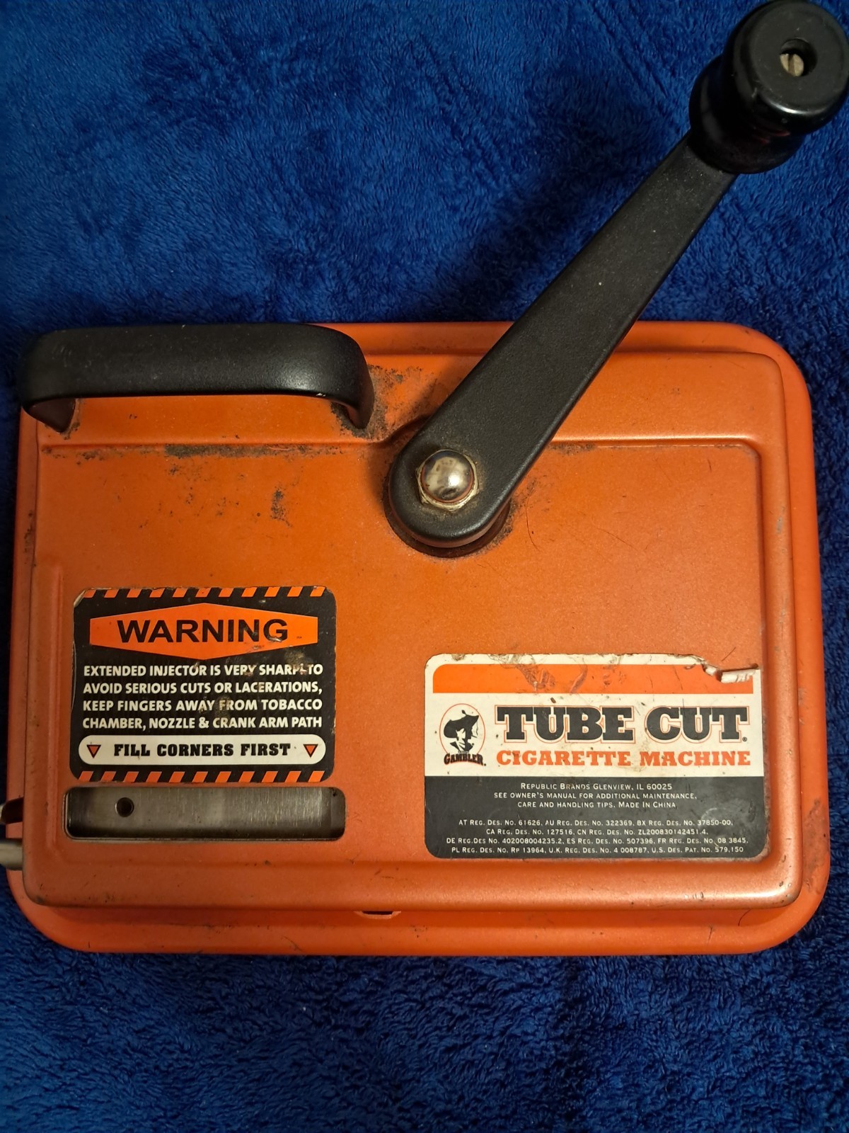 Gambler Tube Cut Tabletop Cigarette Making Machine Injector 100's & King Size