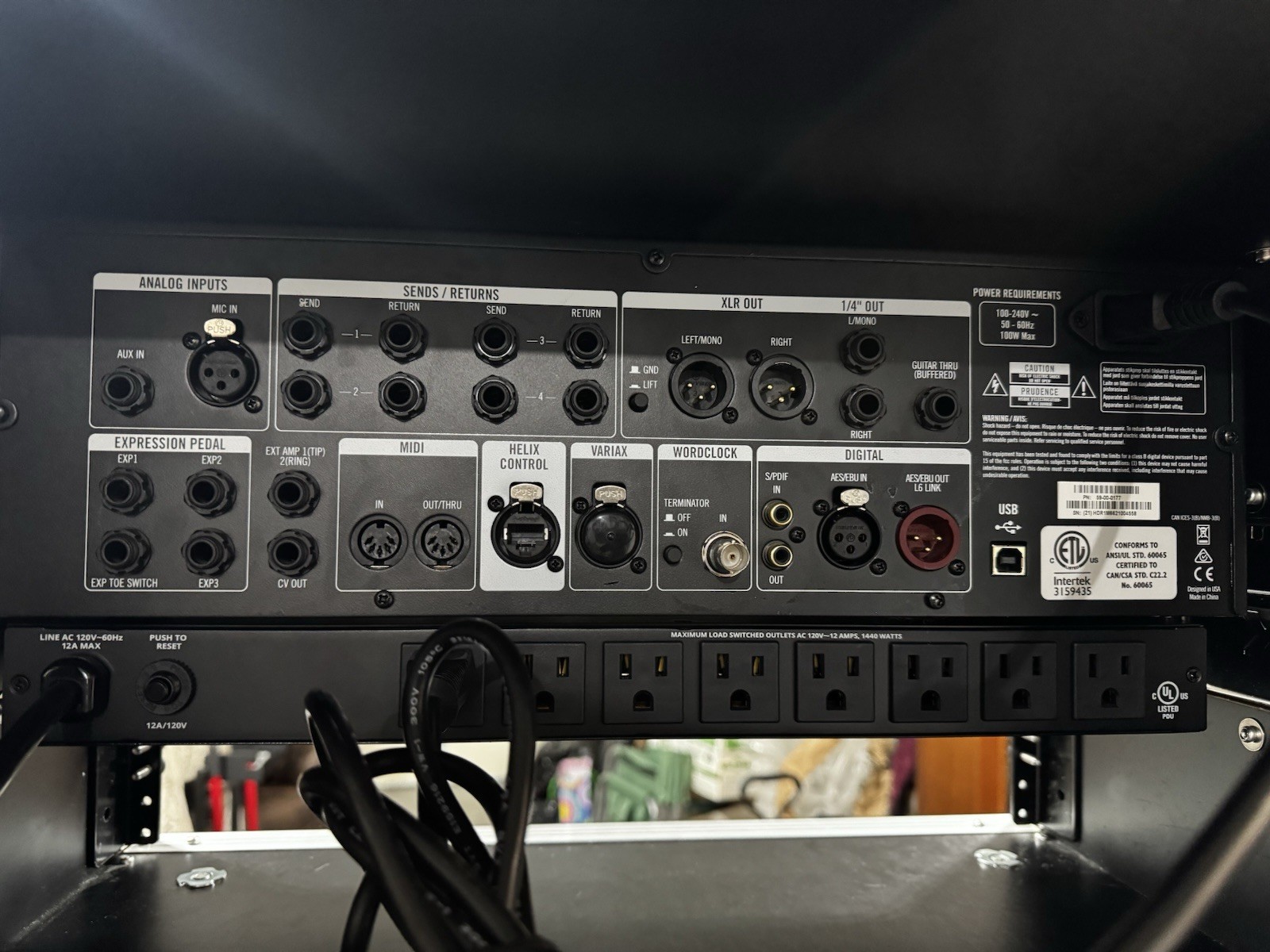 Line 6 Helix Rack Electric Guitar Modeler.