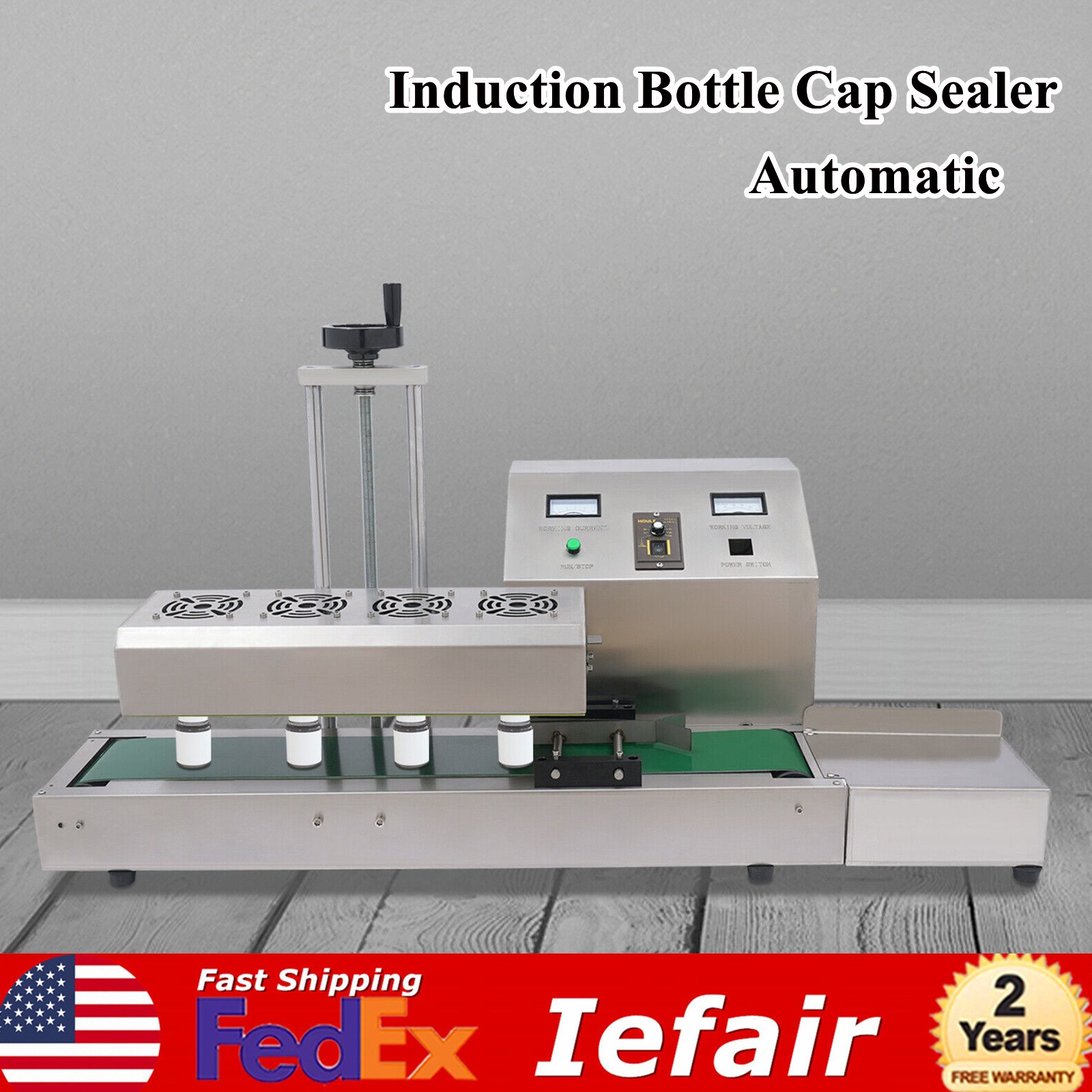 Automatic Sealing Machine Continuous Induction Sealer 20-100mm Bottle Cap 1800 W