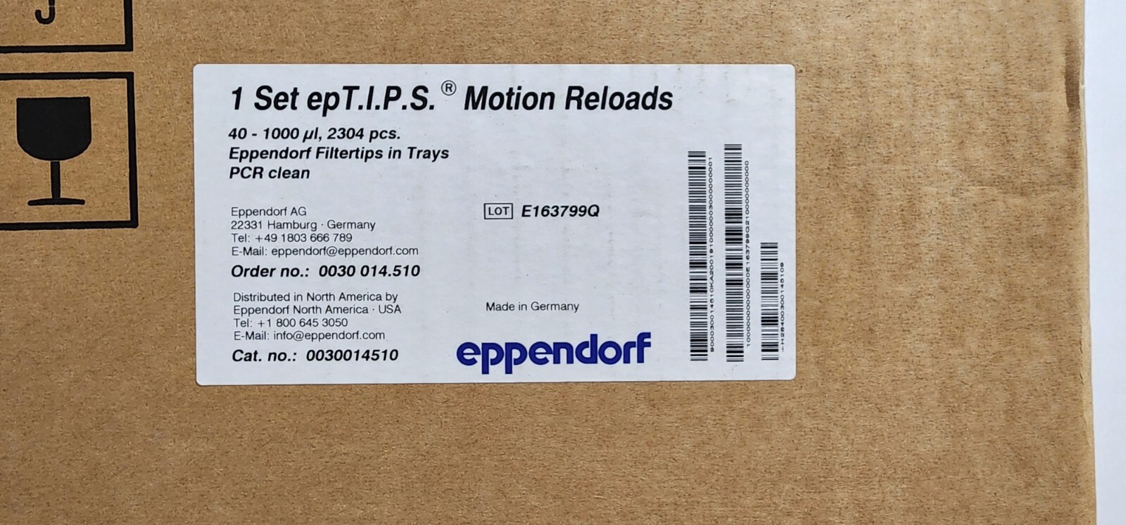 Eppendorf 0030014510  epT.I.P.S. 40-1000 uL Motion Reloads / CASE 2304 PCS.