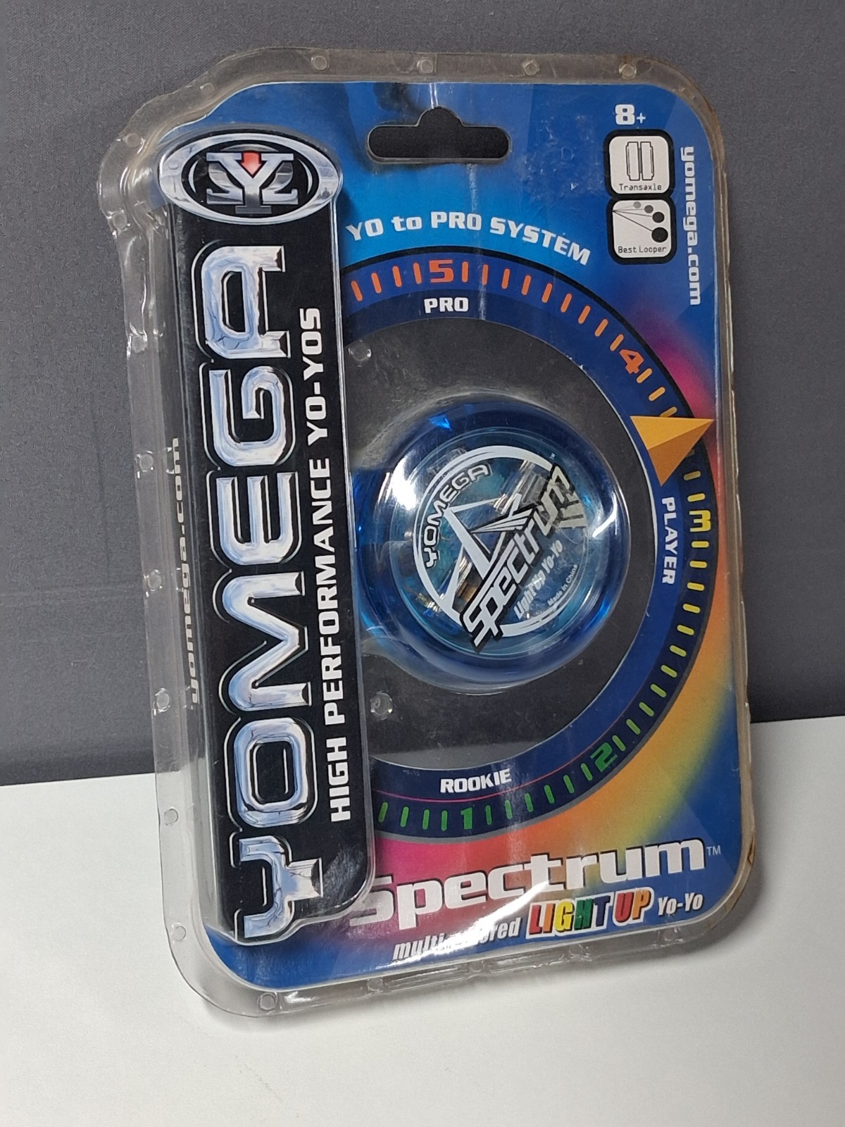 Yomega Spectrum Light-Up Yo-Yo Clear Color Spinning Toy with LED Lights Fun Gift