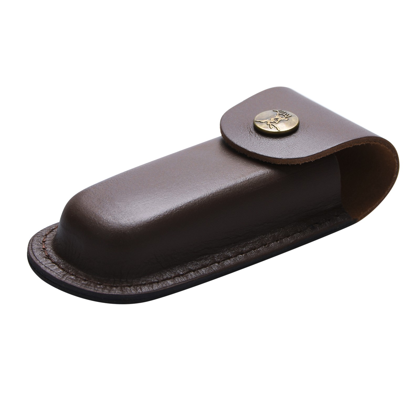 5" Durable Leather Knife Sheath Folding Pocket Multi Tool Pouch Holster Case