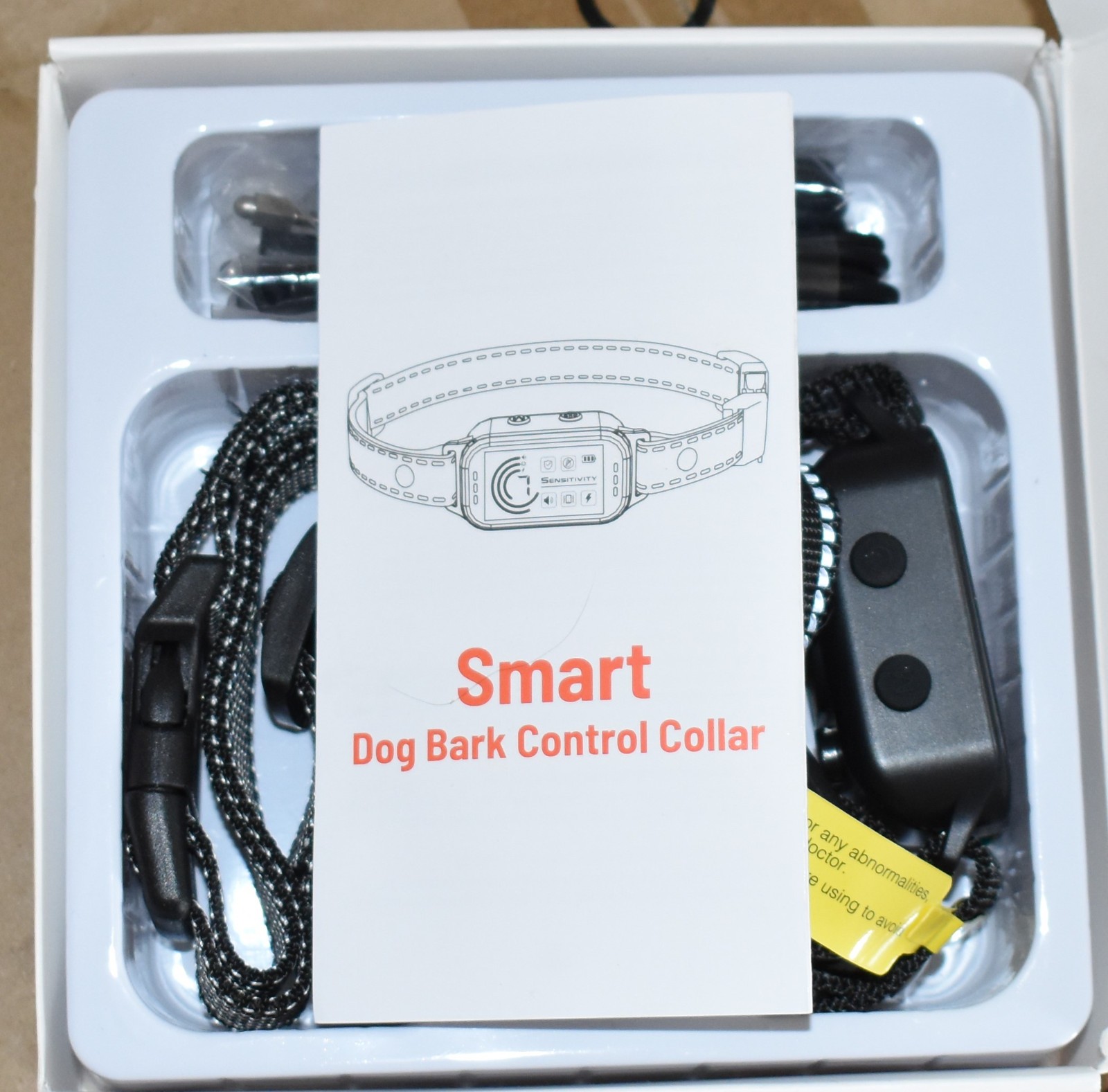 Smart Barking Dog Collar Intelligent Waterproof Bark Control Device Set 2 Pack