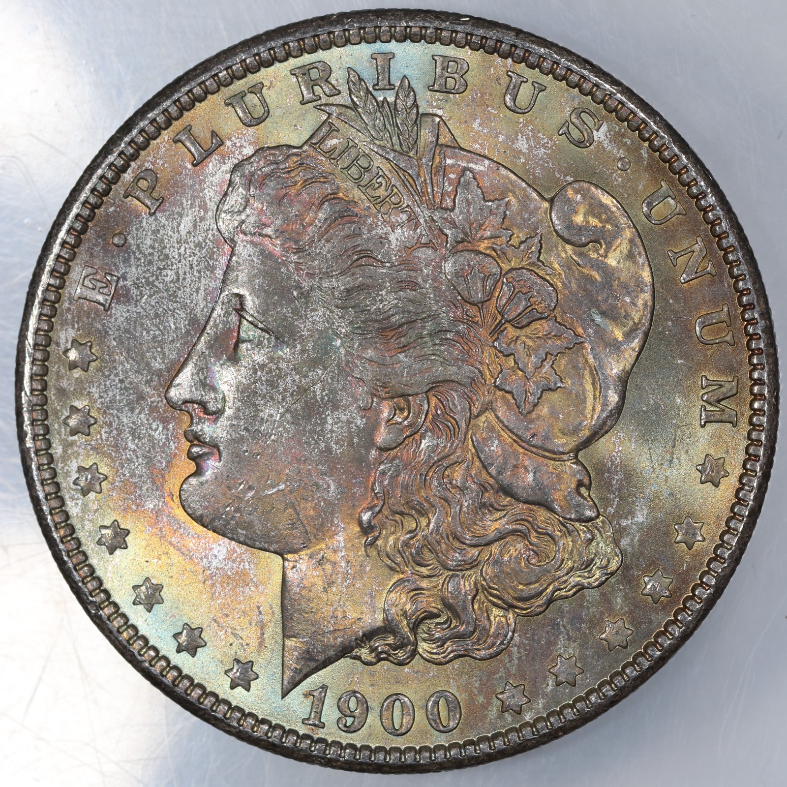1900 Morgan Silver Dollar - 90% Silver - Τοned