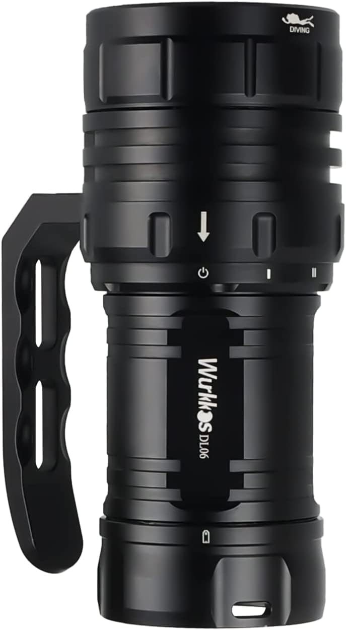 Wurkkos DL06 Dive Light, 15000 Lumens Scuba Diving Type-C DL06-6000K