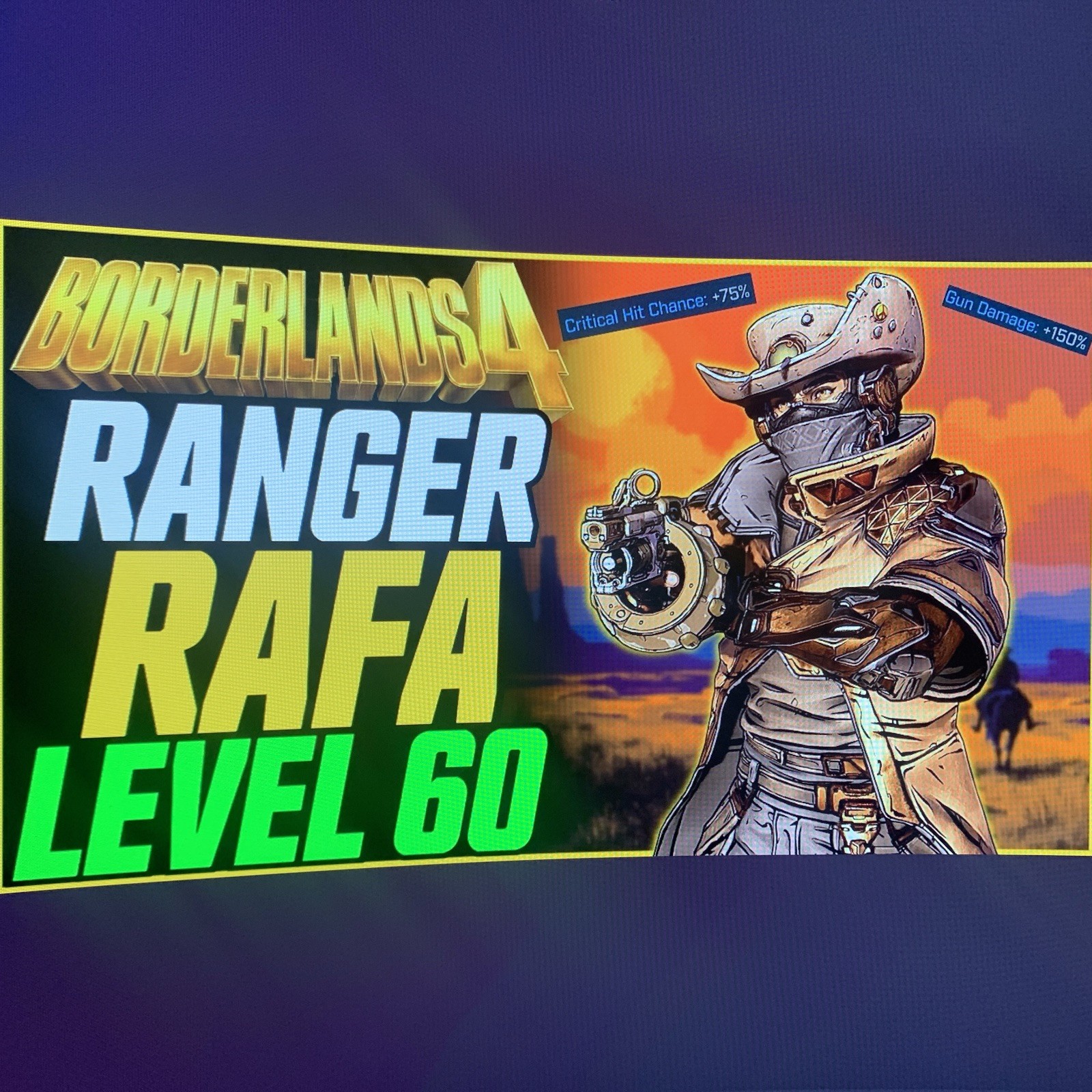 Borderlands 4 ⭐️LVL 60 FULL OP RANGER RAFA UVH6 BUILD⭐️PLATFORMS