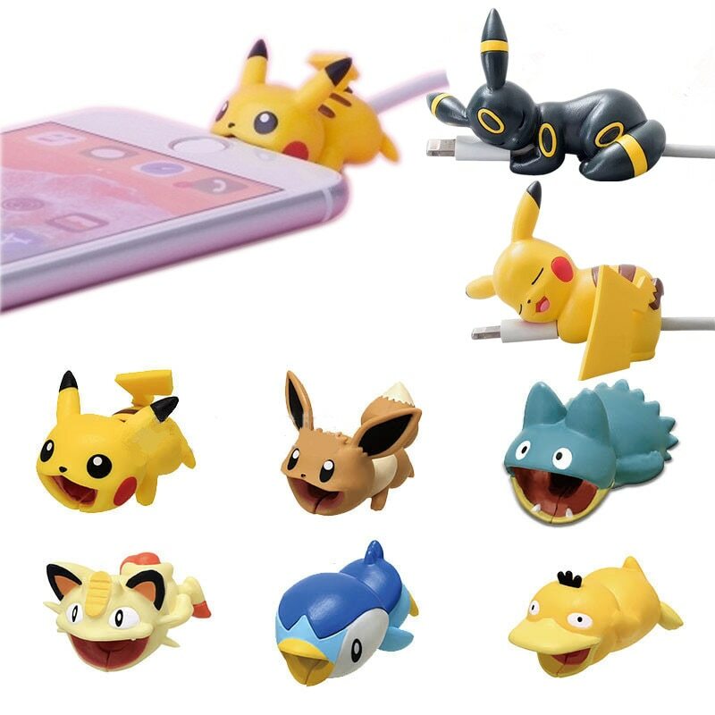 Cute Animal USB Cable Bite Protector iPhone Android Cord Cover