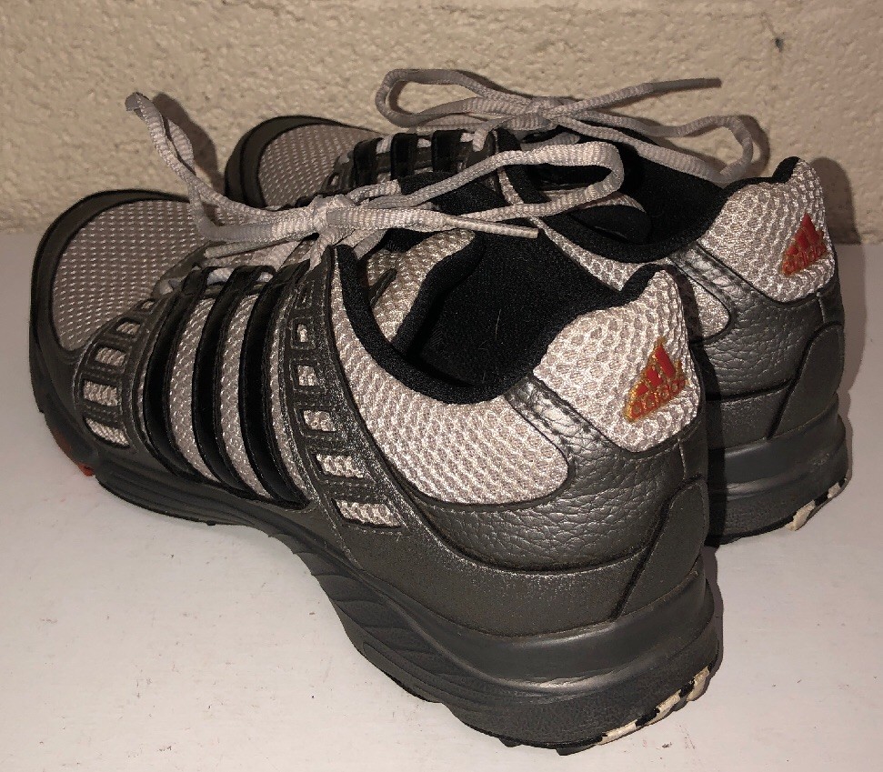 Adidas Mens Gray Lace Up Golf Shoes Size 8