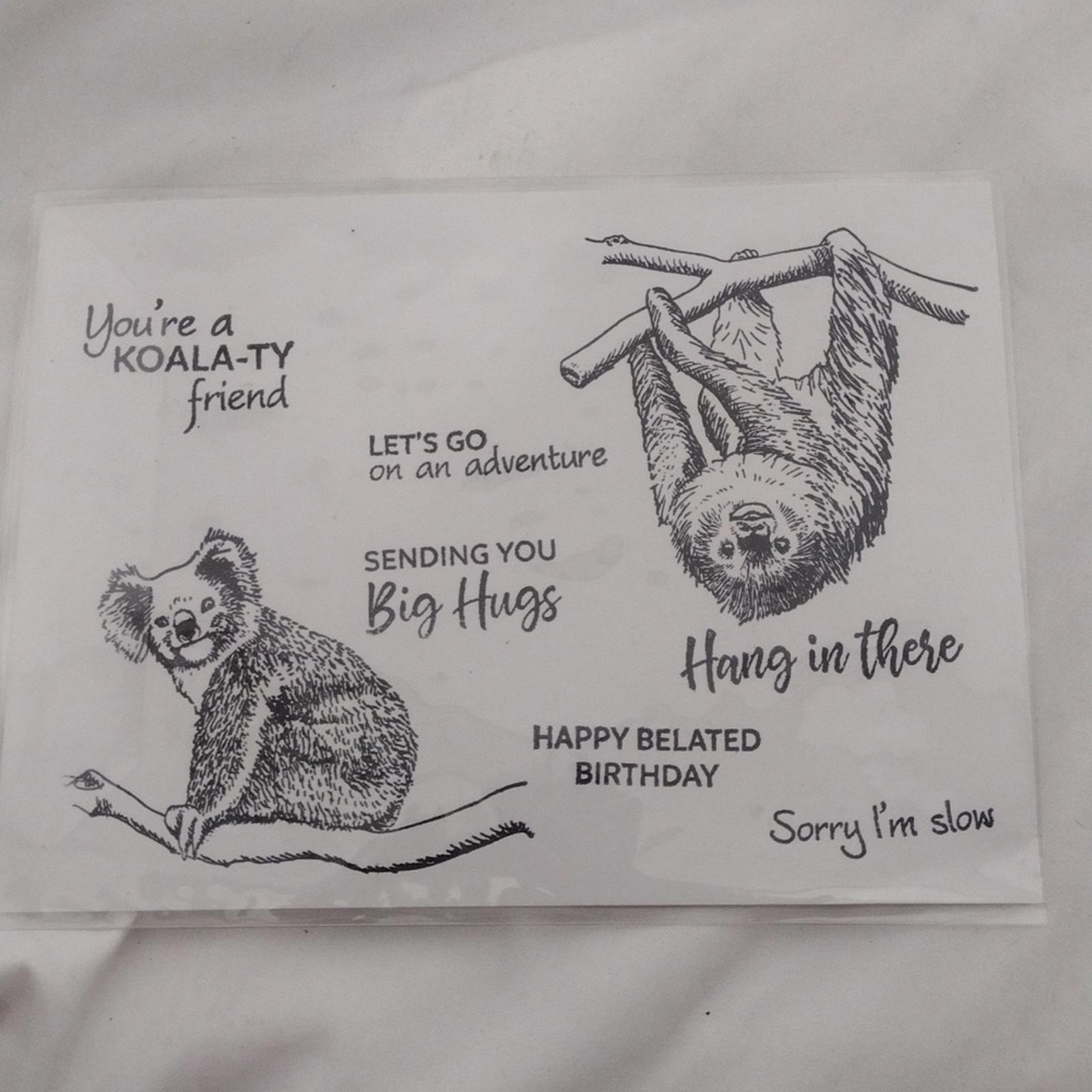 Bundle Of 6 Animal And Misc Clear Stamp Sets